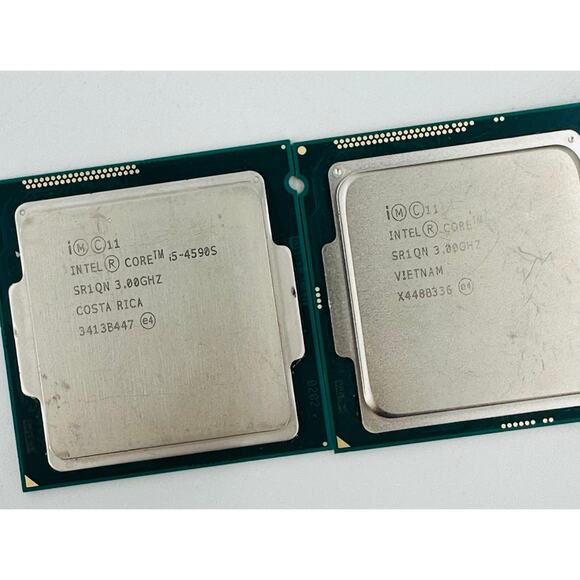 Lot Of 2 Intel Core i5-4590S 3.00GHz Quad Core 4th Gen CPU's SR1QN - Picture 1 of 6
